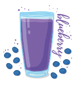 boisson violette blueberry